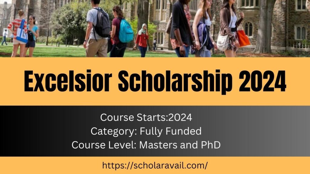 Excelsior Scholarship 2024 International Students Join United States